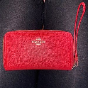Red Coach Wallet